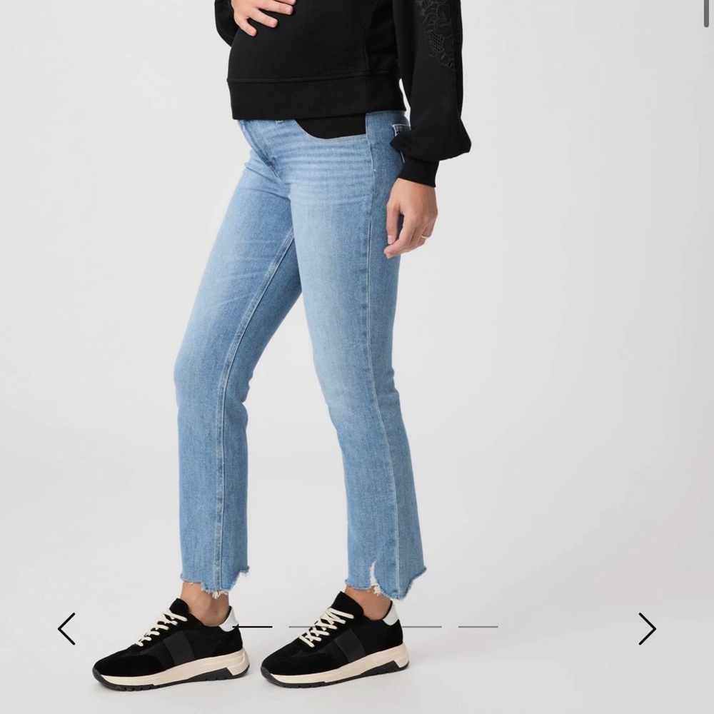 PAIGE Light Wash Cropped Women's Jeans